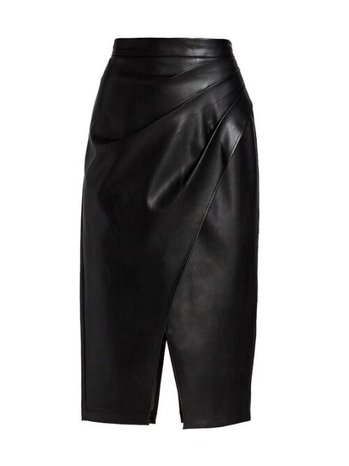 Leather Long Skirt For Women KL 10019