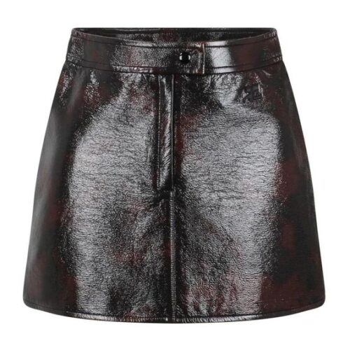 Leather Short Skirt For Women KL 10019